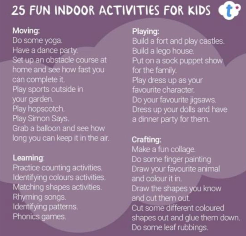 25 Fun Indoor Activities for Kids